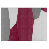 Rosa Grau und Weiß Schneidebrett (Vorderseite)