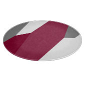 Rosa Grau und Weiß Schneidebrett (Ecke)