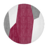 Rosa Grau und Weiß Schneidebrett (Vorderseite)
