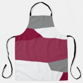 Rosa Grau und Weiß Schürze (Vorderseite)