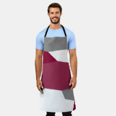 Rosa Grau und Weiß Schürze (Getragen)