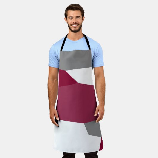 Rosa Grau und Weiß Schürze (Getragen)