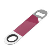 Rosa Grau und Weiß Speed Flaschenöffner (Vorderseite Schrägansicht)