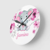 Rosa graue Acrylwand, rund (mittel) Runde Wanduhr (Winkel)