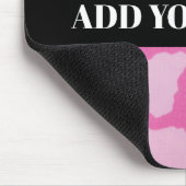 Rosa Graue Camouflage-Militärmuster-Mauspad Mousepad (Ecke)