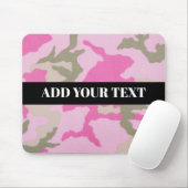Rosa Graue Camouflage-Militärmuster-Mauspad Mousepad (Mit Mouse)