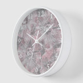 Rosa graue, große Blume Uhr (Winkel)