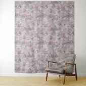 Rosa graue, große Blume Wandteppich (Beispiel)