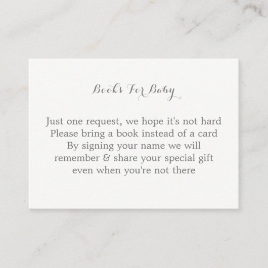 Rosa graue Kaninchenbücher für Kinder Begleitkarte (Vorderseite)