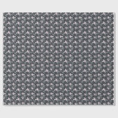 Rosa graue moderne abstrakte Blume Geschenkpapier (Flach)