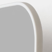 Rosa graue Monogramm-Blume Buchstaben C Pickleball Schläger (Linke Seite)