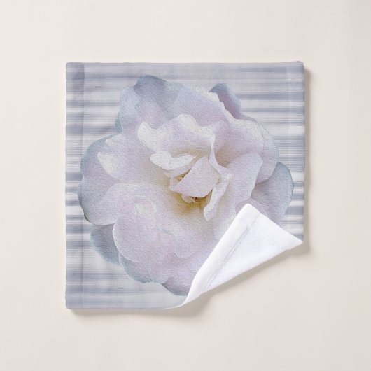 Rosa graue Rose Badhandtuch Set (Waschlappen)