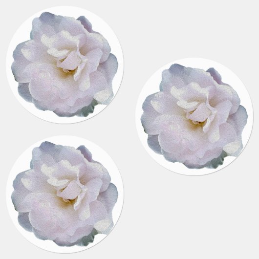 Rosa graue Rose Etiketten (Gruppe)