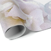 Rosa graue Rose Geschenkpapier (Rolleneckpunkt)