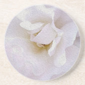 Rosa graue Rose Getränkeuntersetzer (Vorne)