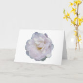 Rosa graue Rose Karte (Gelbe Blume)