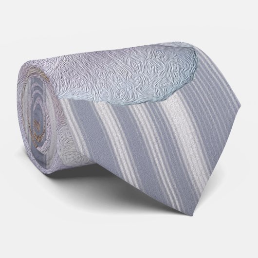 Rosa graue Rose Krawatte (Gerollt)