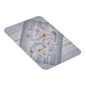 Rosa graue Rose Magnet (Rechte Seite)