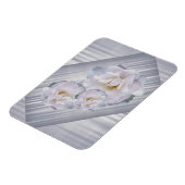 Rosa graue Rose Magnet (Linke Seite)