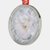 Rosa graue Rose Ornament Aus Metall (Links)