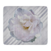 Rosa graue Rose Schneidebrett (Vorderseite)