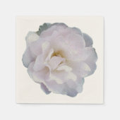 Rosa graue Rose Serviette (Vorderseite)