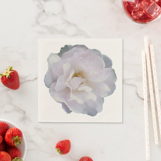 Rosa graue Rose Serviette (Beispiel)