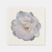Rosa graue Rose Serviette (Vorderseite)