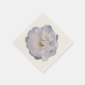 Rosa graue Rose Serviette (Ecke)
