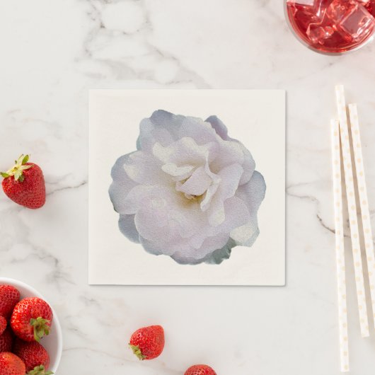 Rosa graue Rose Serviette (Beispiel)