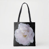 Rosa graue Rose Tasche (Vorderseite)