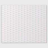 Rosa graue Schneeflocken Geschenkpapier (Flach)