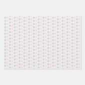 Rosa graue Schneeflocken Geschenkpapier Set (Vorderseite 2)