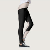 Rosa/graue/schwarze Yogapflanzen Leggings (Rechts)