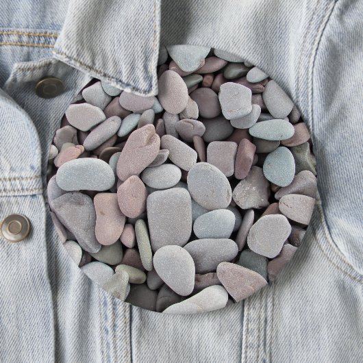 Rosa graue Steine Kies Textur Button (Beispiel)