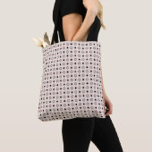 Rosa, graue und schwarze Punkte Tasche (Von Nahem)