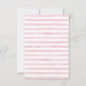 Rosa graue Windeln Girl Diaper Raffelkarten Einladung (Rückseite)