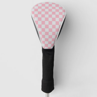 Rosa + Grauer Karo Prüfmuster Golf Headcover