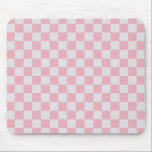 Rosa   Grauer Karo Prüfmuster Mousepad<br><div class="desc">Pink   Grauer Karo Prüfstand Mouse Pad</div>
