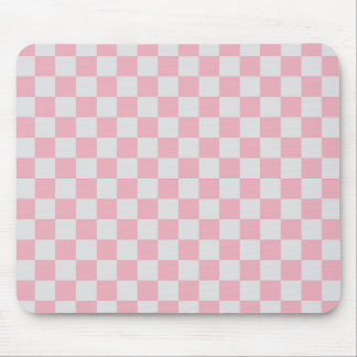 Rosa + Grauer Karo Prüfmuster Mousepad