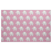Rosa graues Gewebe des Babyelefantmuster-Gewebes Stoff (Fat Quarter (45,7 x 55,9 cm))
