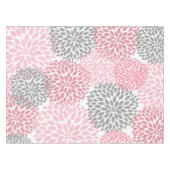 Rosa Gray Dahlia Blumendekor, Blume Tischdecke (Vorderseite (Horizontal))