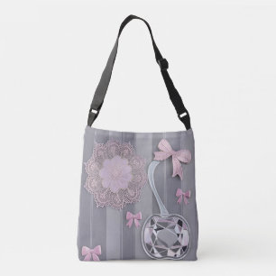 Rosa & Gray Hochzeitsgeschenk Kristallgraue Kunst Tragetaschen Mit Langen Trägern