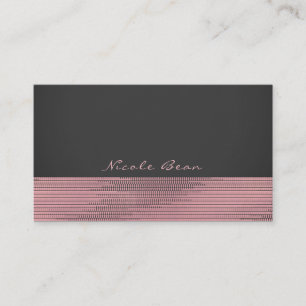 Rosa & Gray Moderne Glam Sequins Chic Elegante Visitenkarte