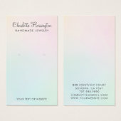 Rosa Green Gradient Earring Juwelier Display Card (Vorne & Hinten)