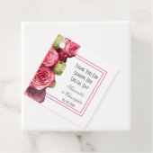 Rosa Grenze danke Hochzeit Geschenkanhänger (Beispiel)