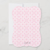 Rosa Grenzen religiöse Einladung (Rückseite)