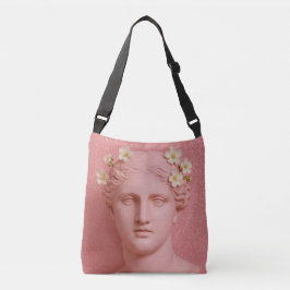 Rosa griechische Tasche. Tragetaschen Mit Langen Trägern