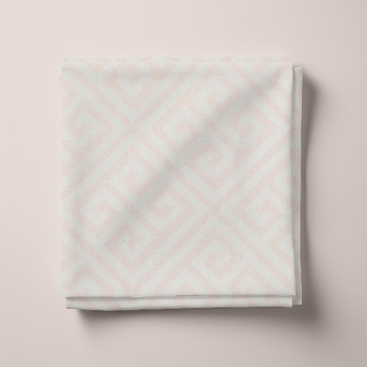 Rosa griechisches Schlüsselmuster Stoff