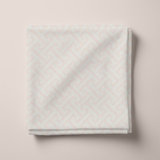 Rosa griechisches Schlüsselmuster Stoff